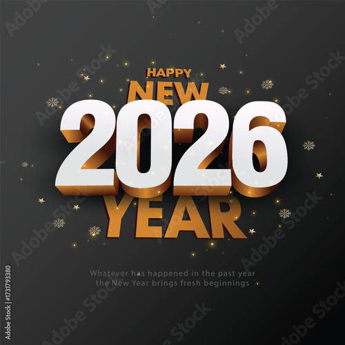 2026 Happy New Year club poster Background for your Flyers and Greetings Card graphic or new year themed party invitations. abstract vector illustration design