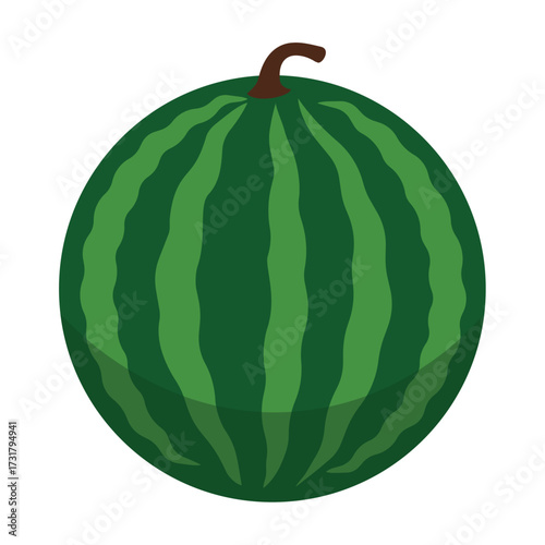 watermelon isolated on white