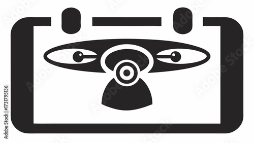Modern drone technology captures aerial view with advanced camera systems for surveillance and inspection missions
