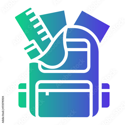 back to school Gradient icon