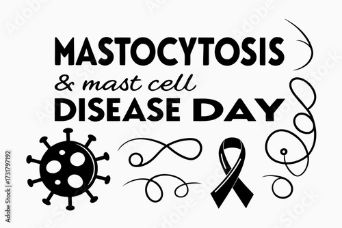 MASTOCYTOSIS and MAST CELL DISEASE DAY vector illustration