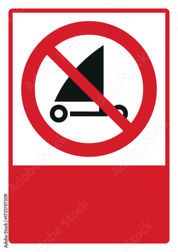prohibition_safety signs_version 2_no sand yachting_your custom message here_portrait_size a4/a3/a2/a1	 
