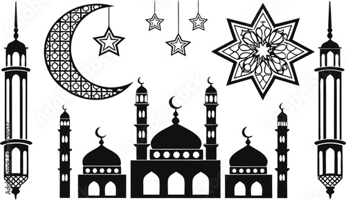 Islamic Symbols and Imagery Vector Icons