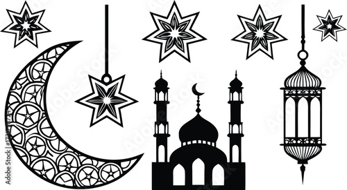 Islamic Symbols and Imagery Vector Icons