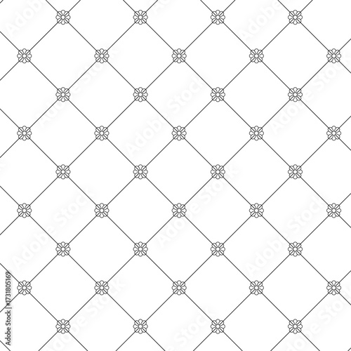 Abstract flower pattern background, Geometric seamless pattern, Geometric grid pattern