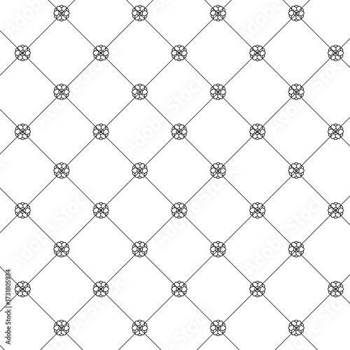 Abstract flower pattern background, Geometric seamless pattern, Geometric grid pattern