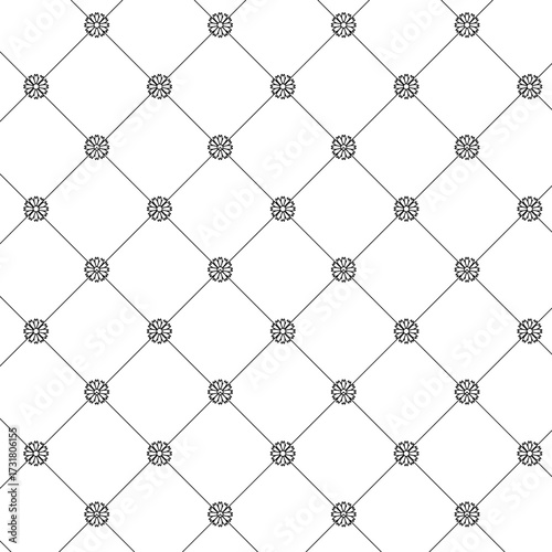 Abstract flower pattern background, Geometric seamless pattern, Geometric grid pattern