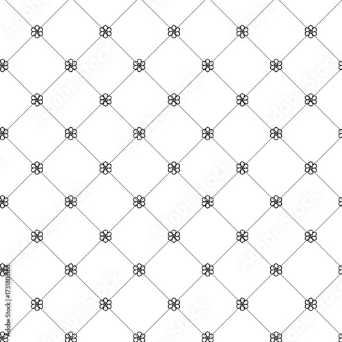 Abstract flower pattern background, Geometric seamless pattern, Geometric grid pattern
