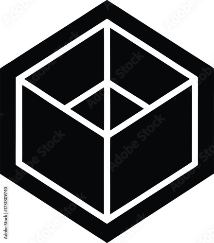 3d modeling vector icon.