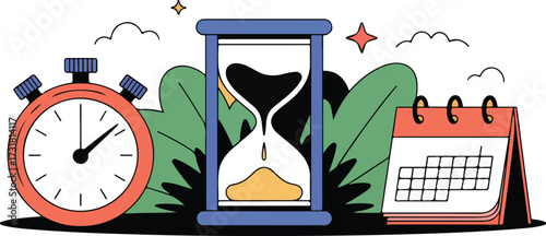 Time Management Concept Illustration