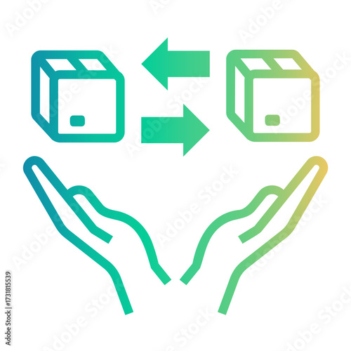 comparison Line Gradient Icon