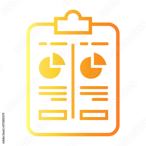 comparison Line Gradient Icon
