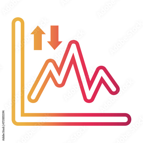 comparison Line Gradient Icon