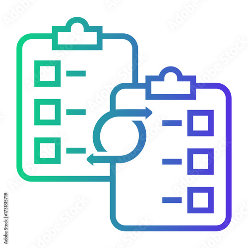comparison Line Gradient Icon