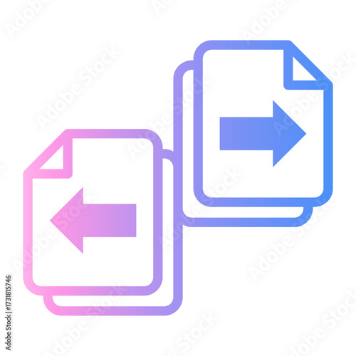 comparison Line Gradient Icon