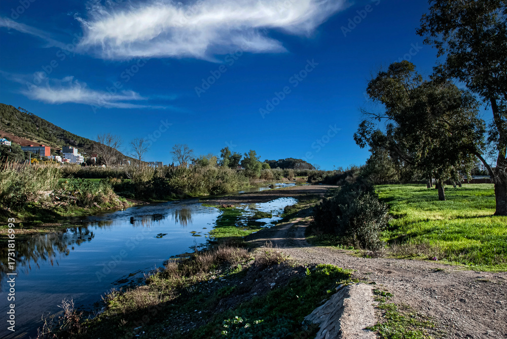 Fototapeta premium lake in the mountains in the summer of chaouen