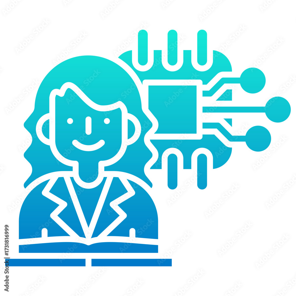 Naklejka premium Student Engagement Icon