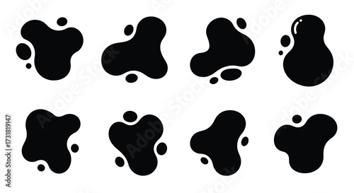 Black animal paw prints displayed in a simple repeating pattern arrangement