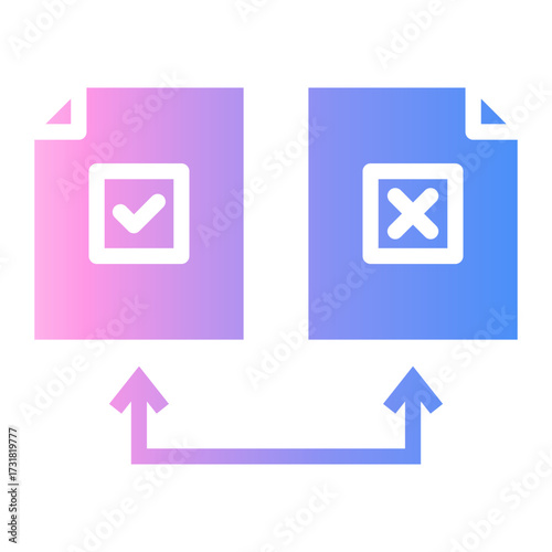 comparison Gradient icon