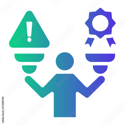 comparison Gradient icon