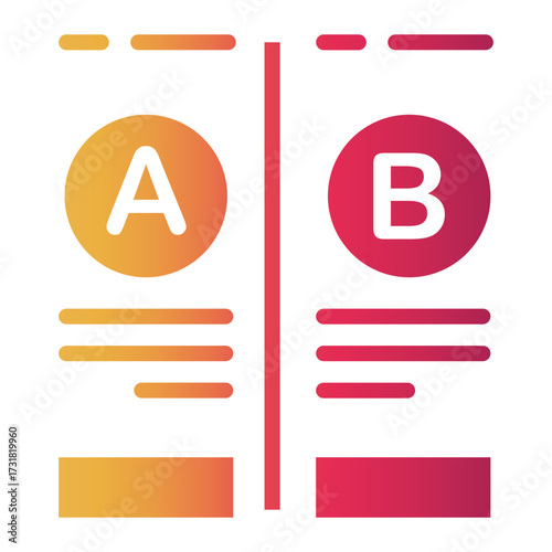 comparison Gradient icon