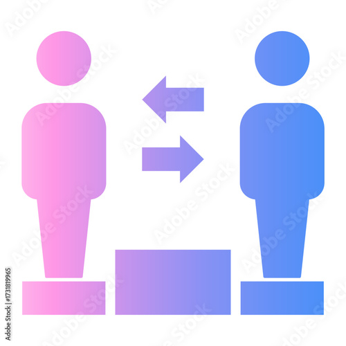 comparison Gradient icon