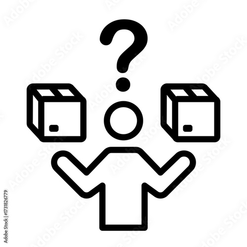 difference Line Icon