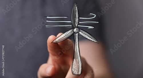 Image of a hand holding a w...