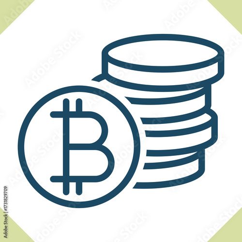 Currency - Bitcoin Icon