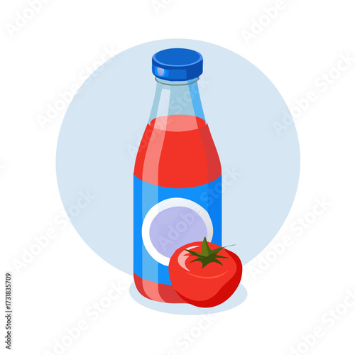bottle of tomato juice