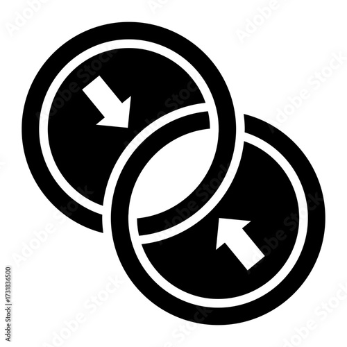 difference Solid icon