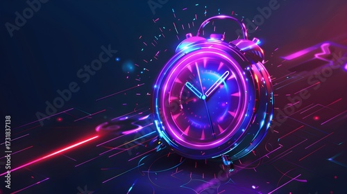 Neon Alarm Clock