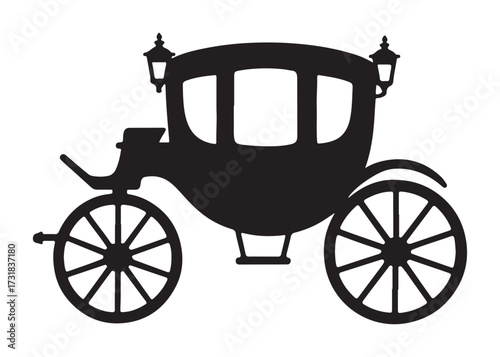 carriage logo silhouette vrctor, carriage of transport silhouette vrctor illustration, horse and carriage silhouette vector, horse with carriage logo silhouettes vector on a white background
