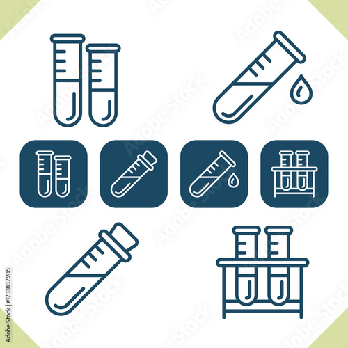Test Tubes Icons