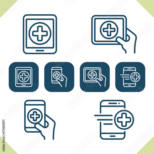 Online Health Icons