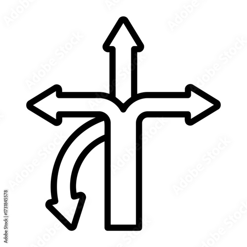 difference Line Icon