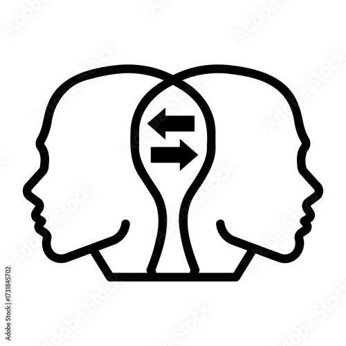 difference Line Icon
