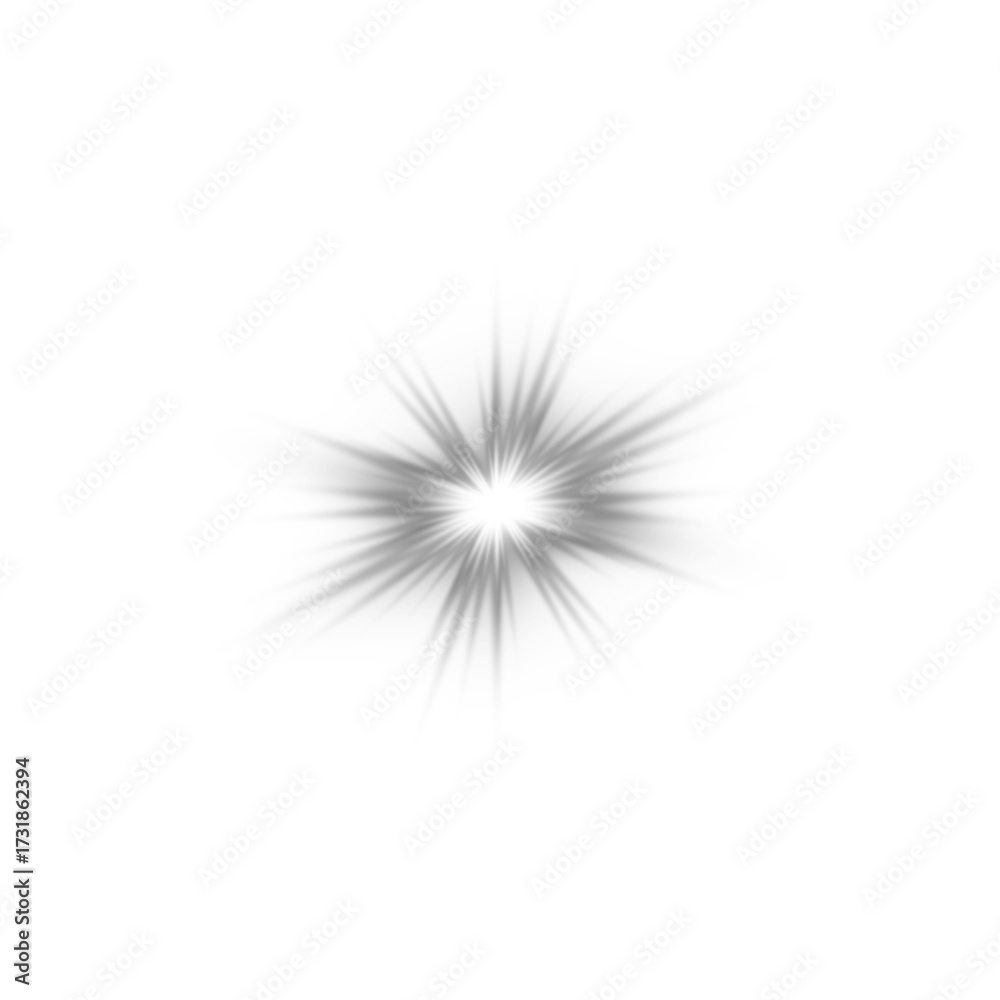 Fototapeta premium Black Star Light Sparkle, Glowing Flare Effect and Shimmer Shine Glow Elements