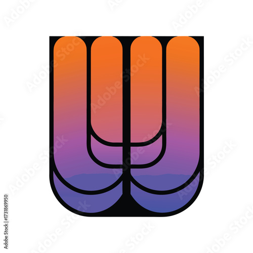 Ultralight Logo with Letter U