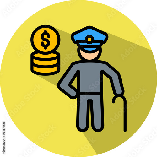 Pension Policy isometric icon