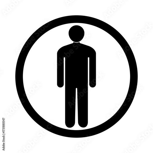 Authorized Personnel Allowed Icon, Entry Permitted Green Symbol, Designated Human Area Sign