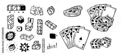 Casino set symbols and stetson.