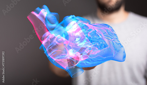 Futuristic healthcare, medi...