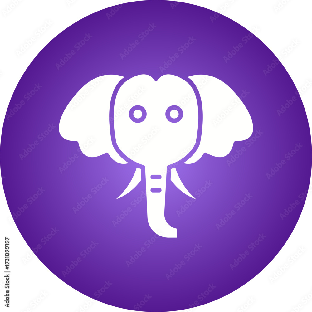 Fototapeta premium elephant vector icon