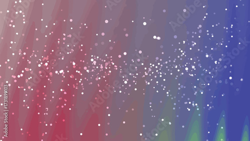 Abstract background animation with shimmering white particles and a colorful gradient backdrop, Abstracts Twirls Particles, royalty free stock.