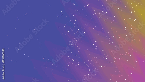 Abstract animated background with particles moving across a gradient blue and pink surface, Abstracts Twirls Particles, Stock royalty image.