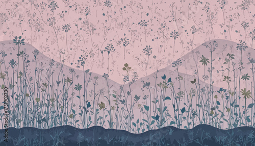 vector of plant grow process