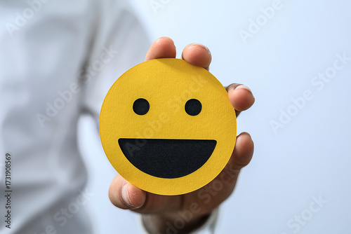 Image of a hand holding a y...