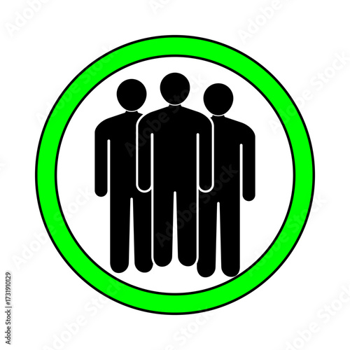 Group Meeting Permitted, Social Gathering Area, Approved Assembly Zone, People Allowed Here, Designated Social Spot