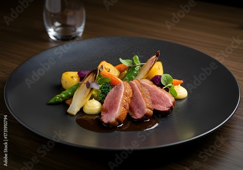 lamb chops with vegetables